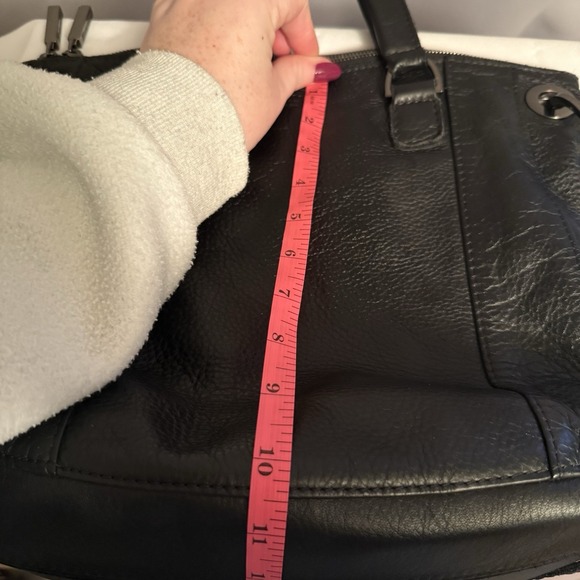 Hammitt Los Angeles Daniel Large Black Leather Crossbody Bag Purse Metallic - Picture 13 of 16